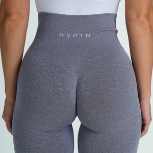 NVGTN GREY SEAMLESS LEGGINGS